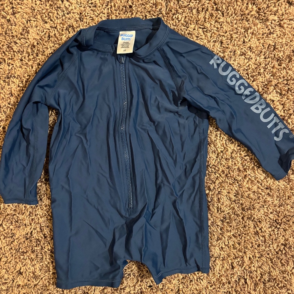 2T navy ruggedbutts swimsuit